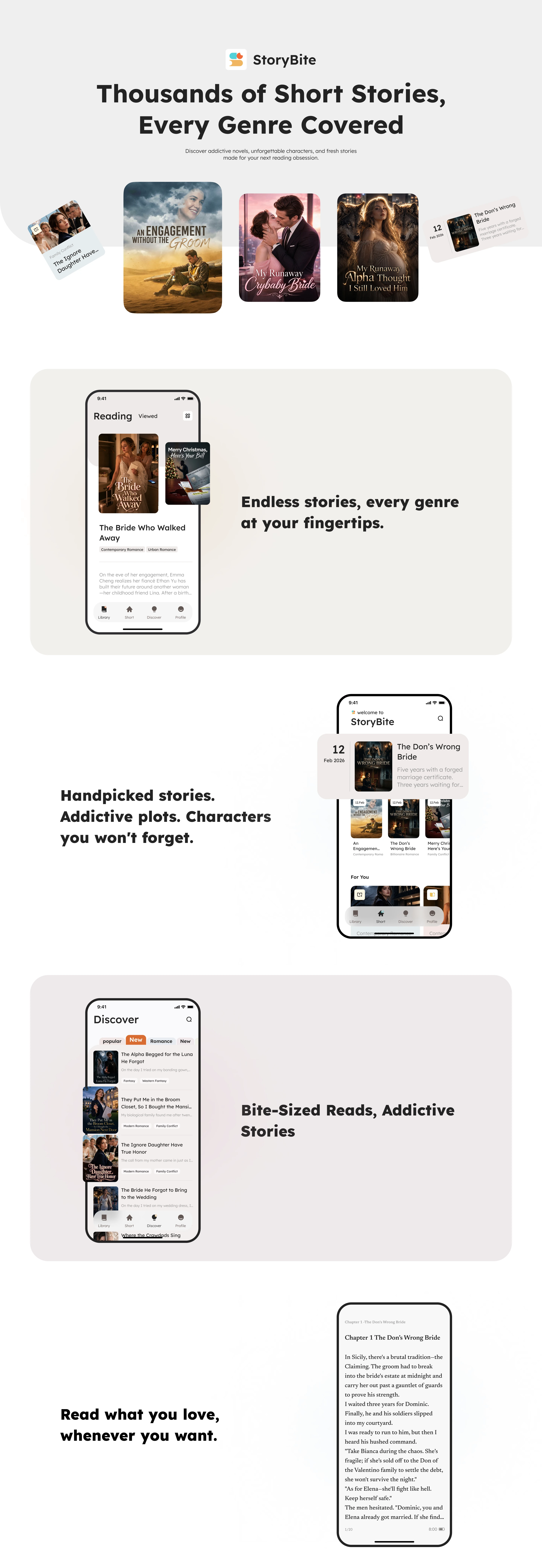 StoryBite — Thousands of Short Stories, Every Genre Covered. Discover addictive novels, unforgettable characters, and fresh stories.